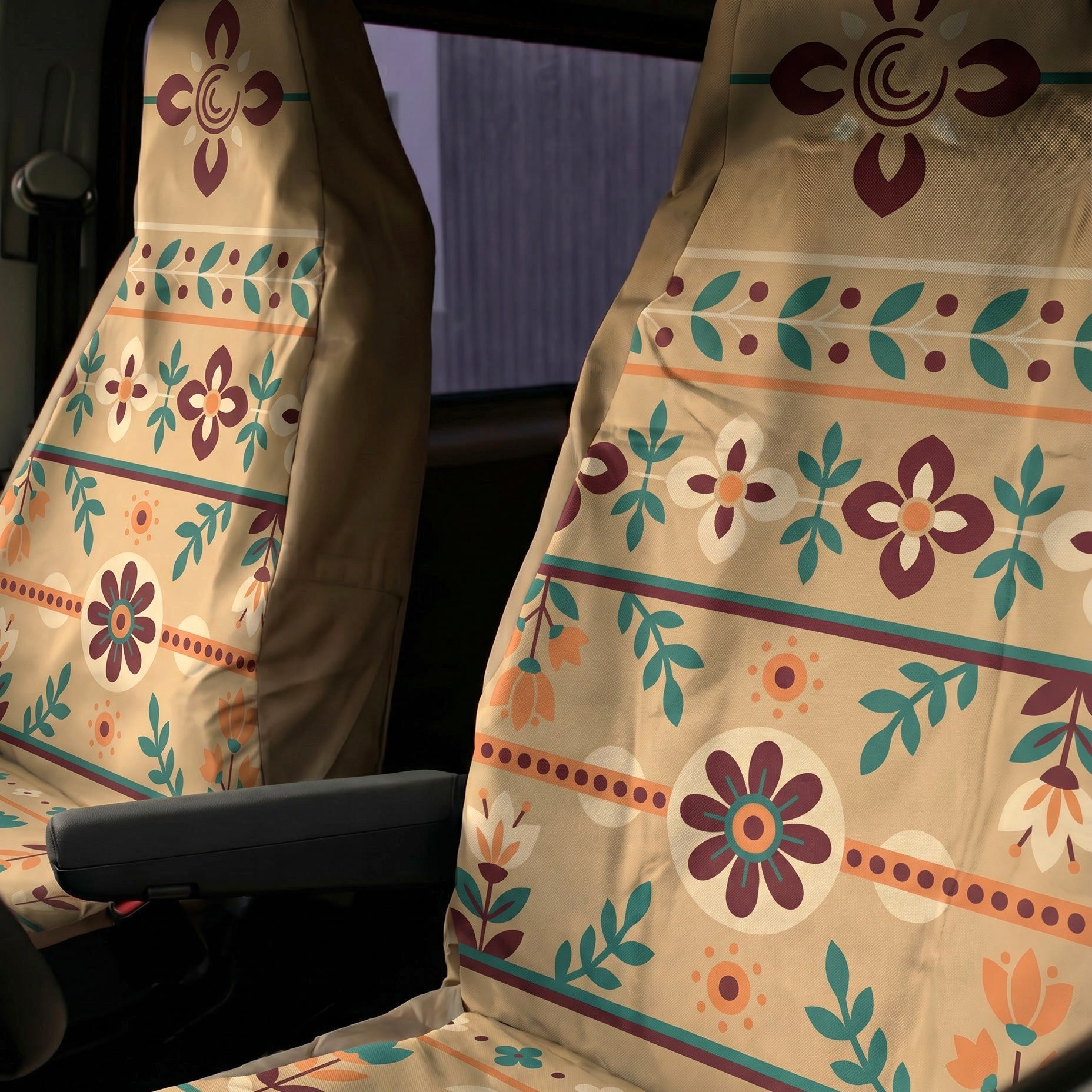 Folk Blossom - Single Seat Cover