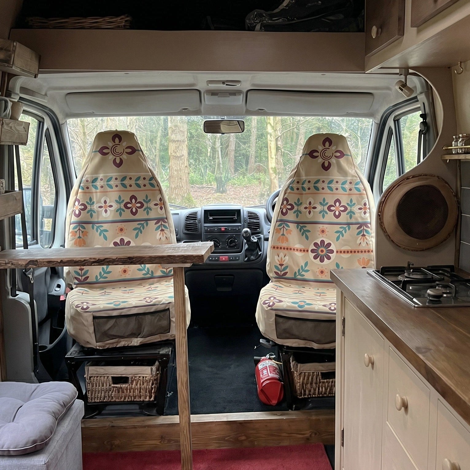 Folk Blossom - Single Seat Cover
